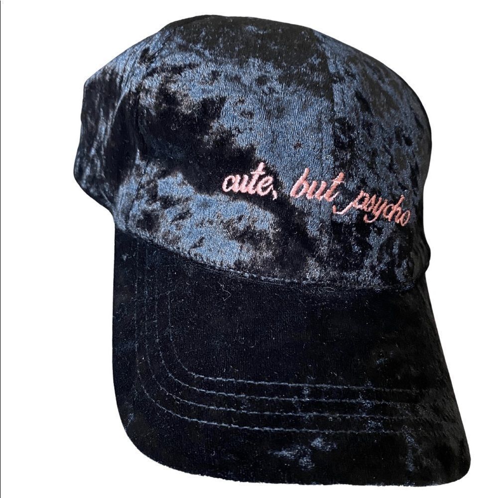 Cute but Psycho Crushed Velvet Dad Hat